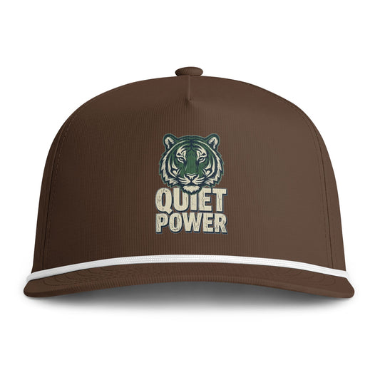 Quiet Power Tiger Cap — Sunwashed Rope Baseball Hat
