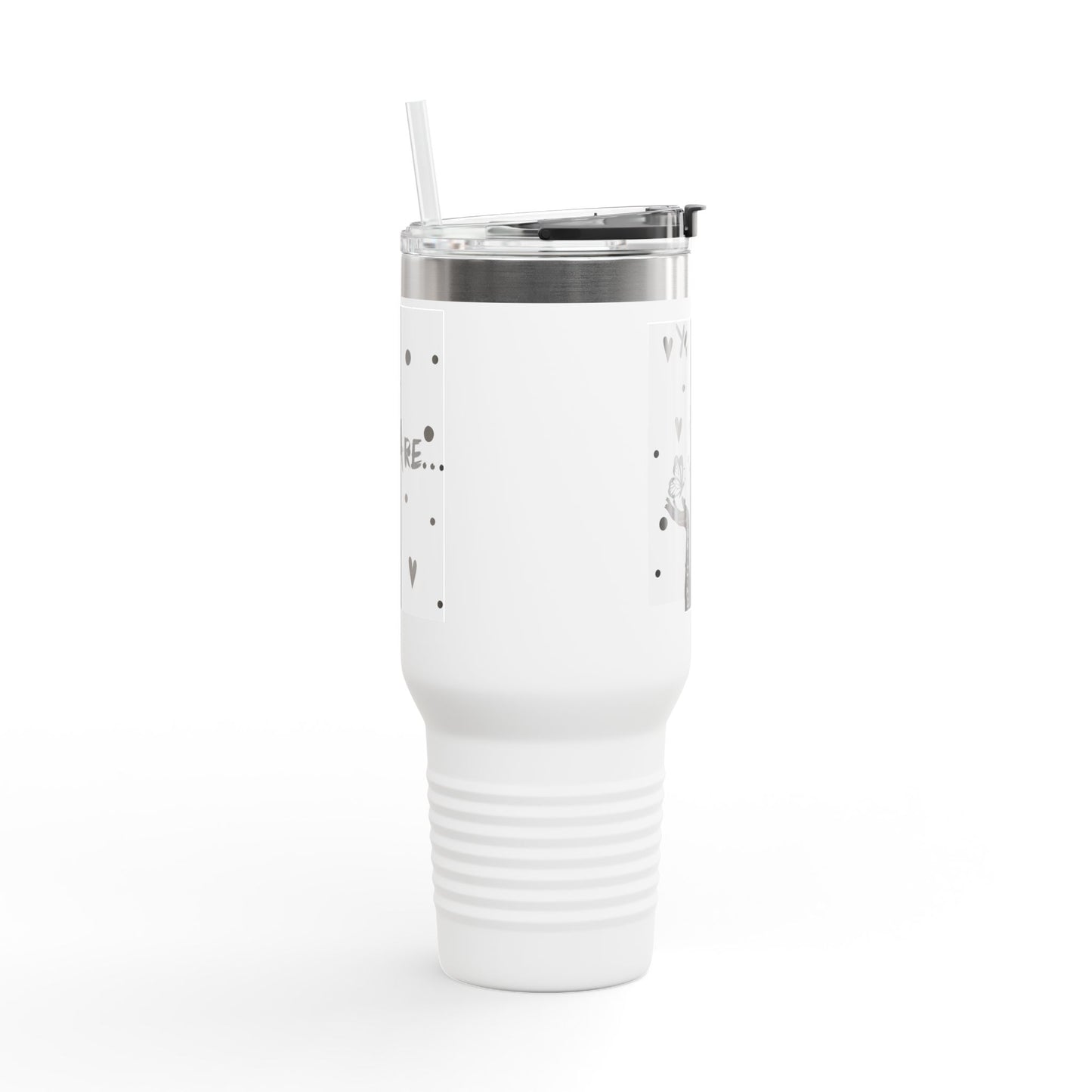 40oz Insulated Travel Mug — "You Are" Inspirational Silhouette Design