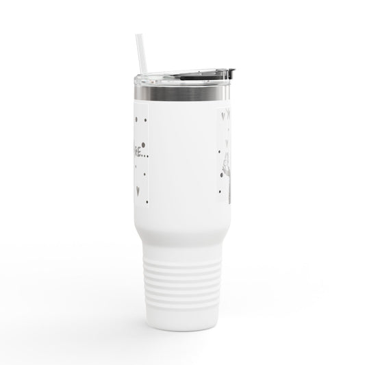 40oz Insulated Travel Mug — "You Are" Inspirational Silhouette Design