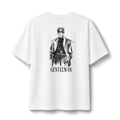 Graphic Tee — Small Chest Illustration ‘Stay Funky’ Vintage Portrait
