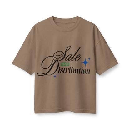 Graphic Tee — “Sale and Distribution” Script Logo Women’s T-Shirt