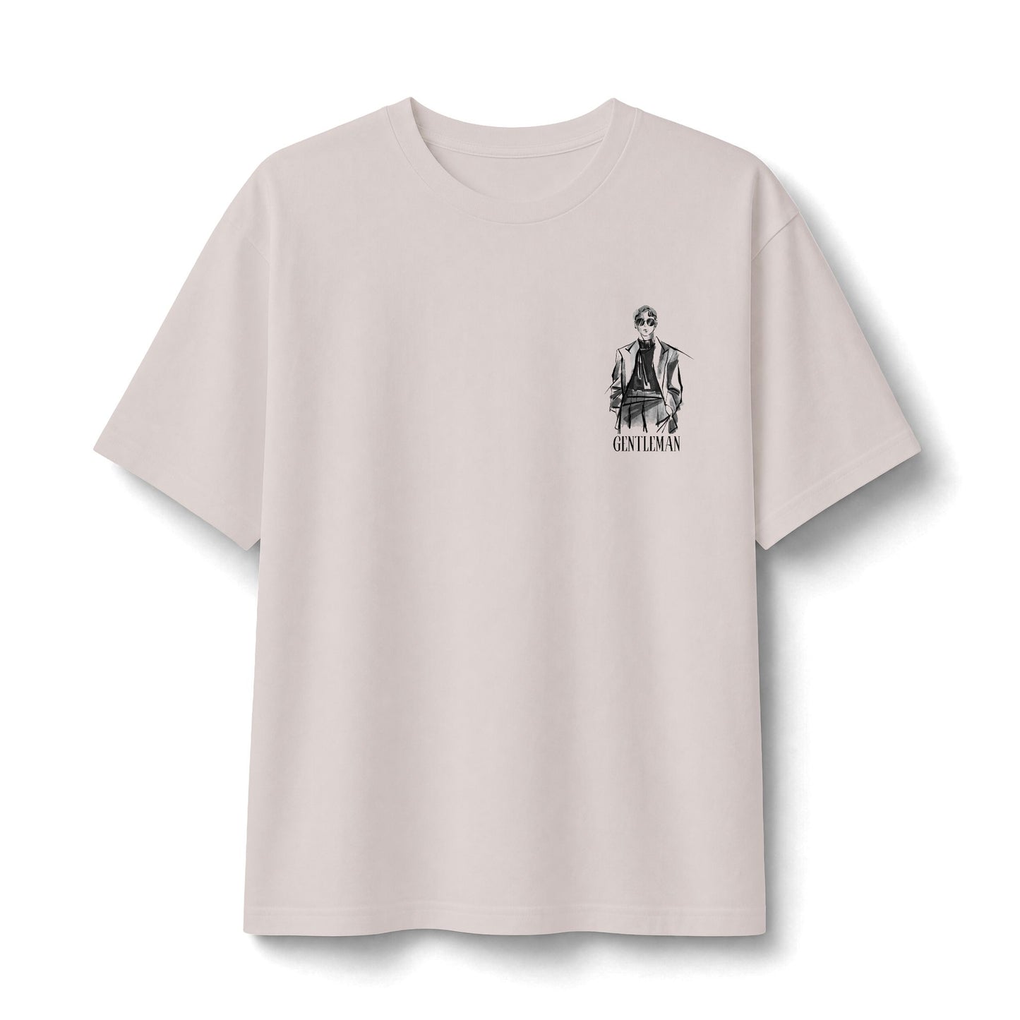 Graphic Tee — Small Chest Illustration ‘Stay Funky’ Vintage Portrait