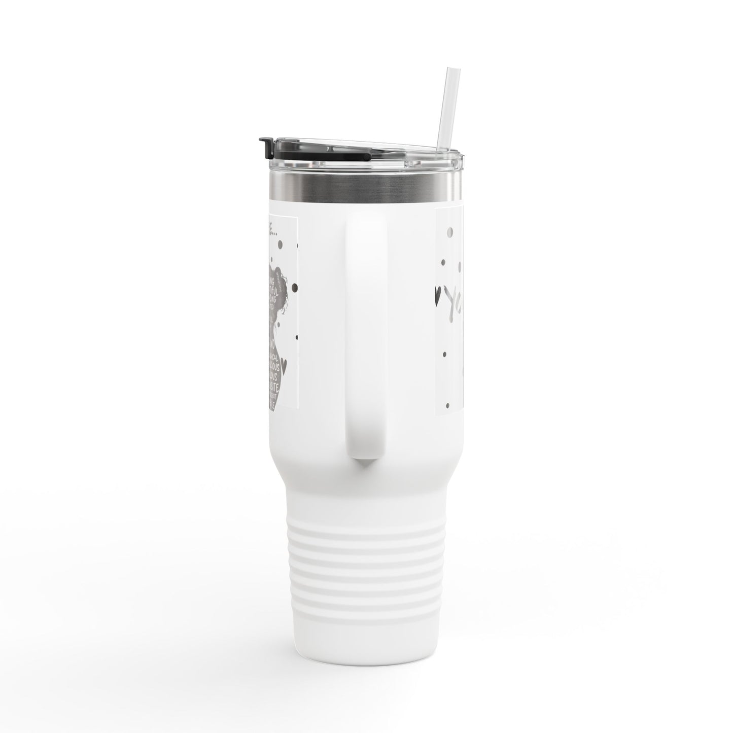 40oz Insulated Travel Mug — "You Are" Inspirational Silhouette Design