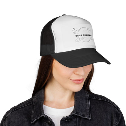 Dear Universe Trucker Hat — Cosmic Script Mesh Cap