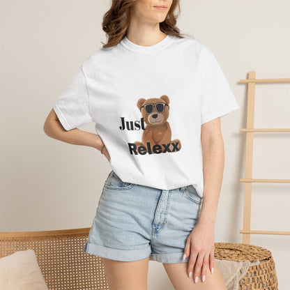 Just Relexx Bear T-Shirt — Cute Sunglasses Bear Graphic Tee