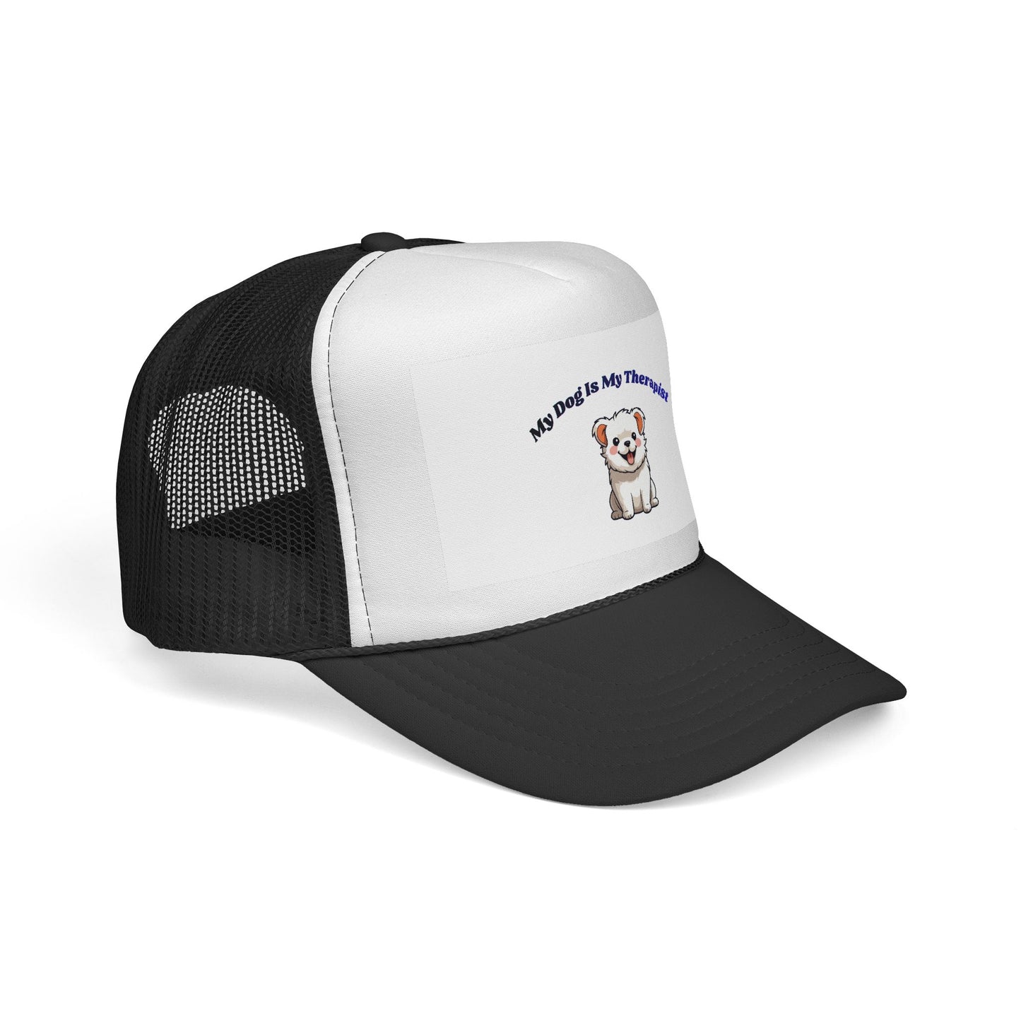 Therapy Dog Trucker Cap — "My Dog Is My Therapist" Cute Pet Lover Hat