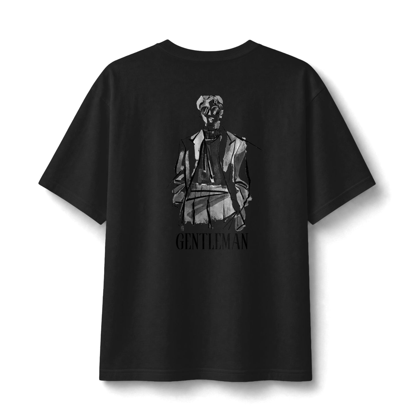 Graphic Tee — Small Chest Illustration ‘Stay Funky’ Vintage Portrait