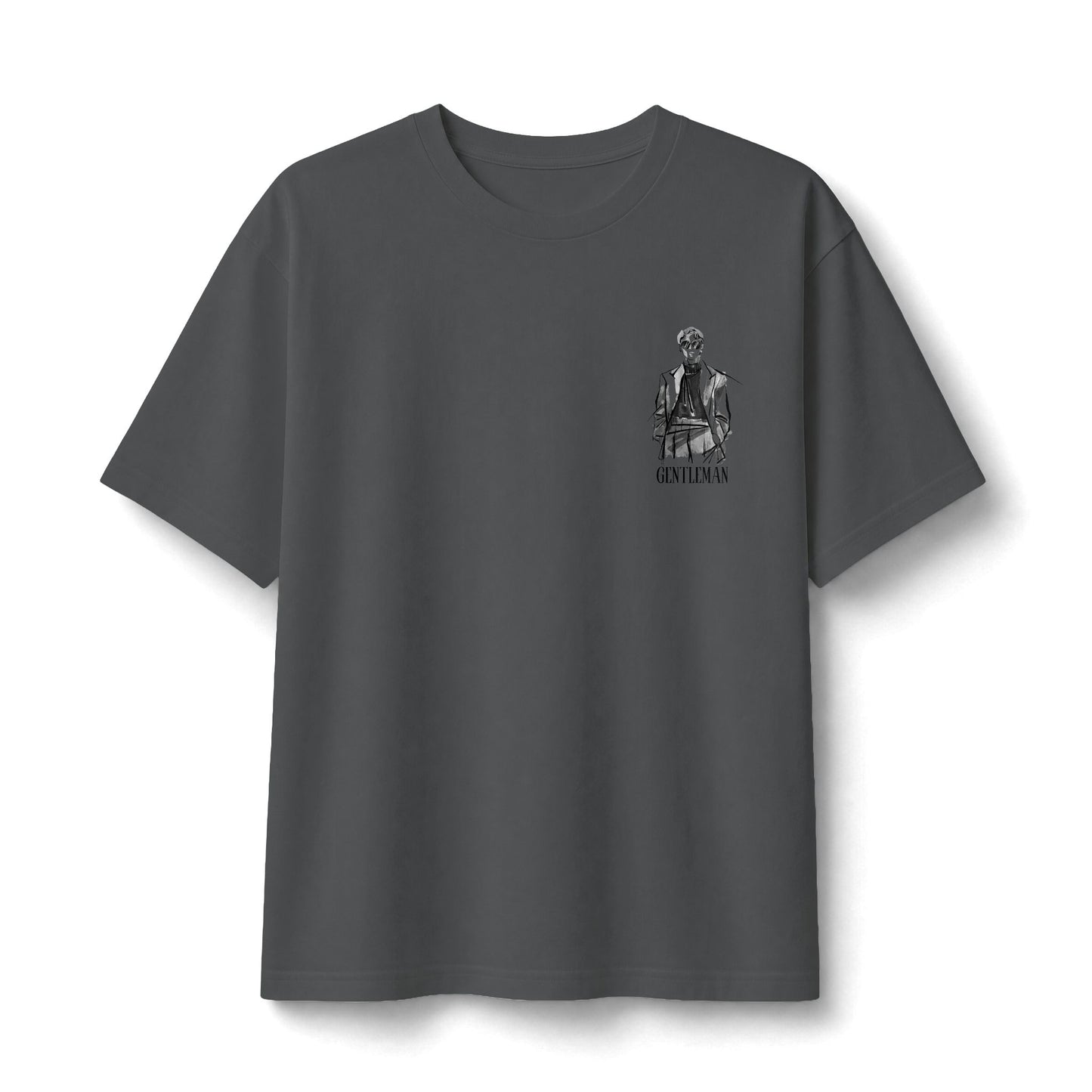Graphic Tee — Small Chest Illustration ‘Stay Funky’ Vintage Portrait