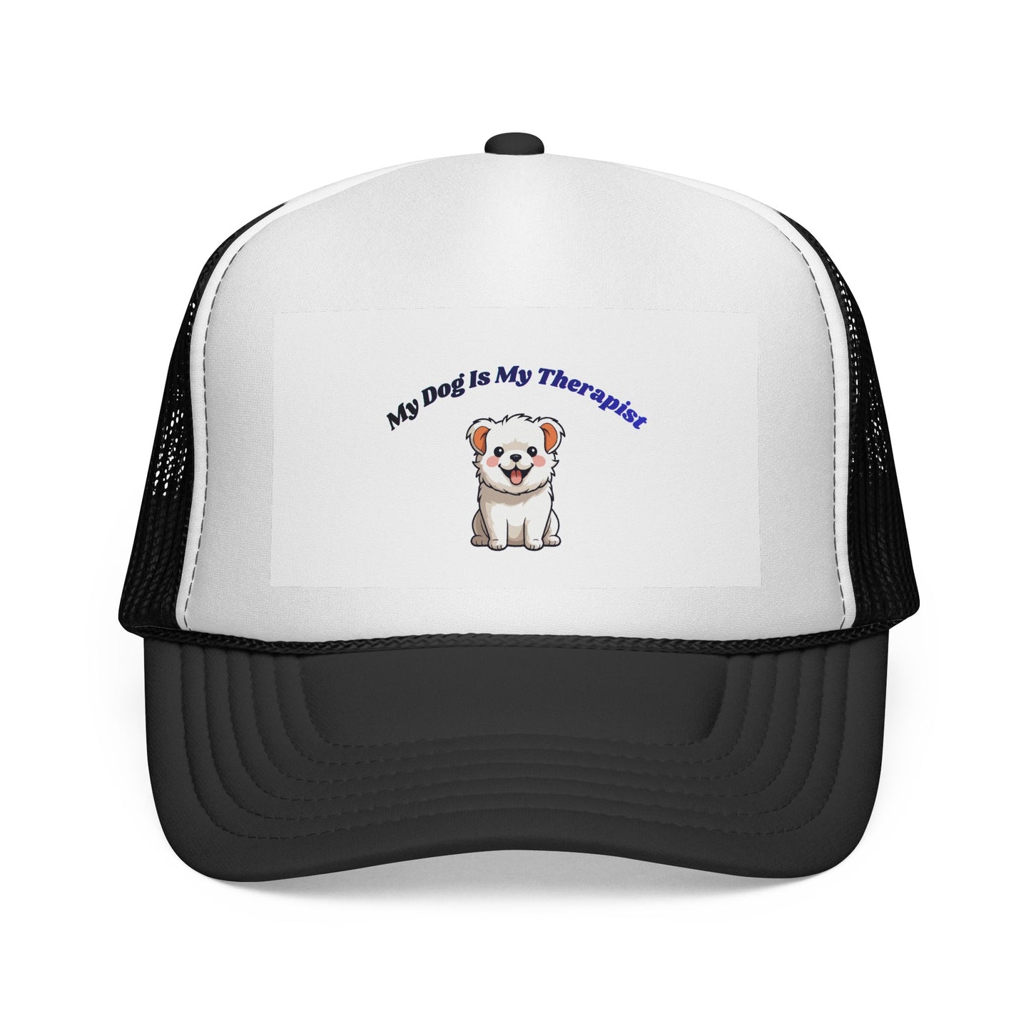Therapy Dog Trucker Cap — "My Dog Is My Therapist" Cute Pet Lover Hat
