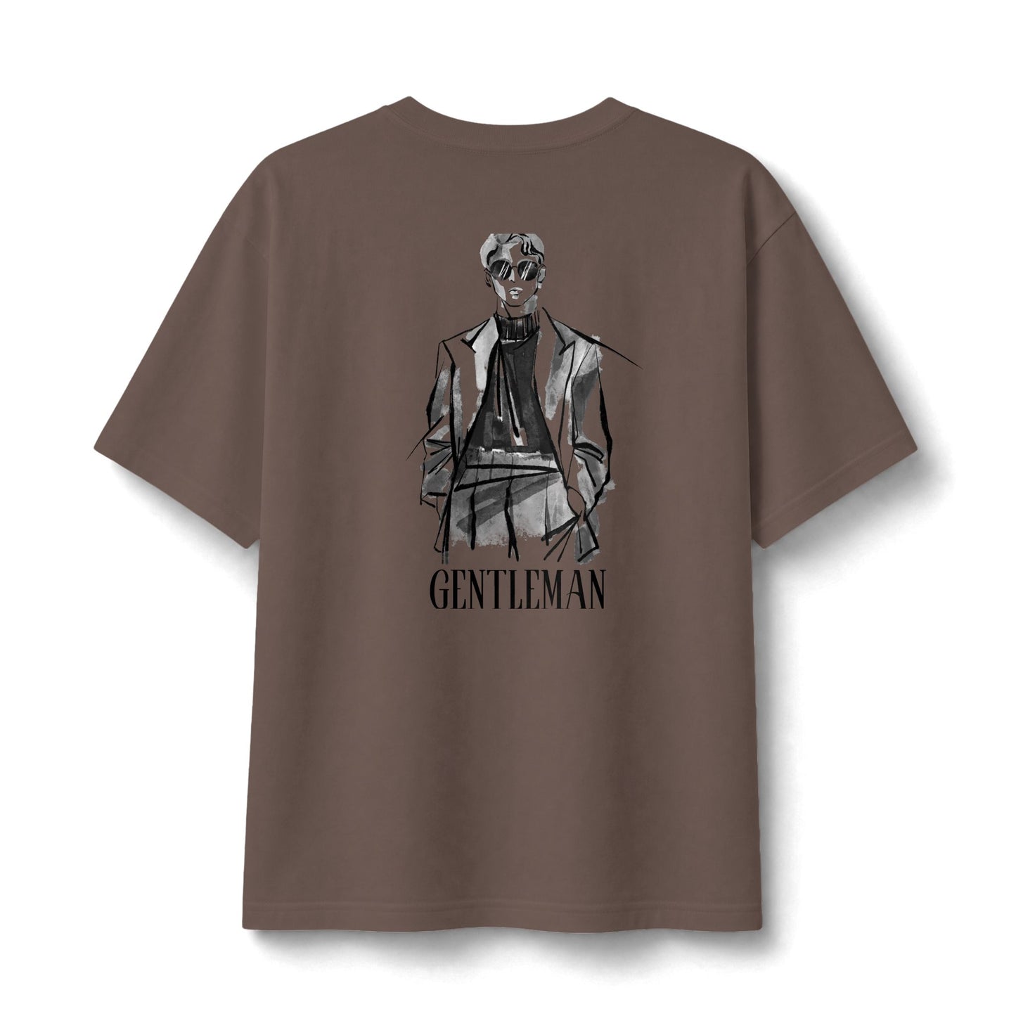 Graphic Tee — Small Chest Illustration ‘Stay Funky’ Vintage Portrait