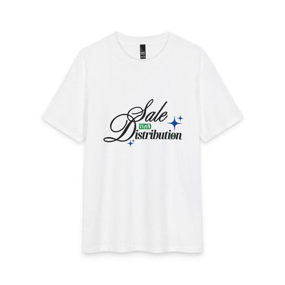 Sale and Distribution Graphic Tee — Retro Script Design