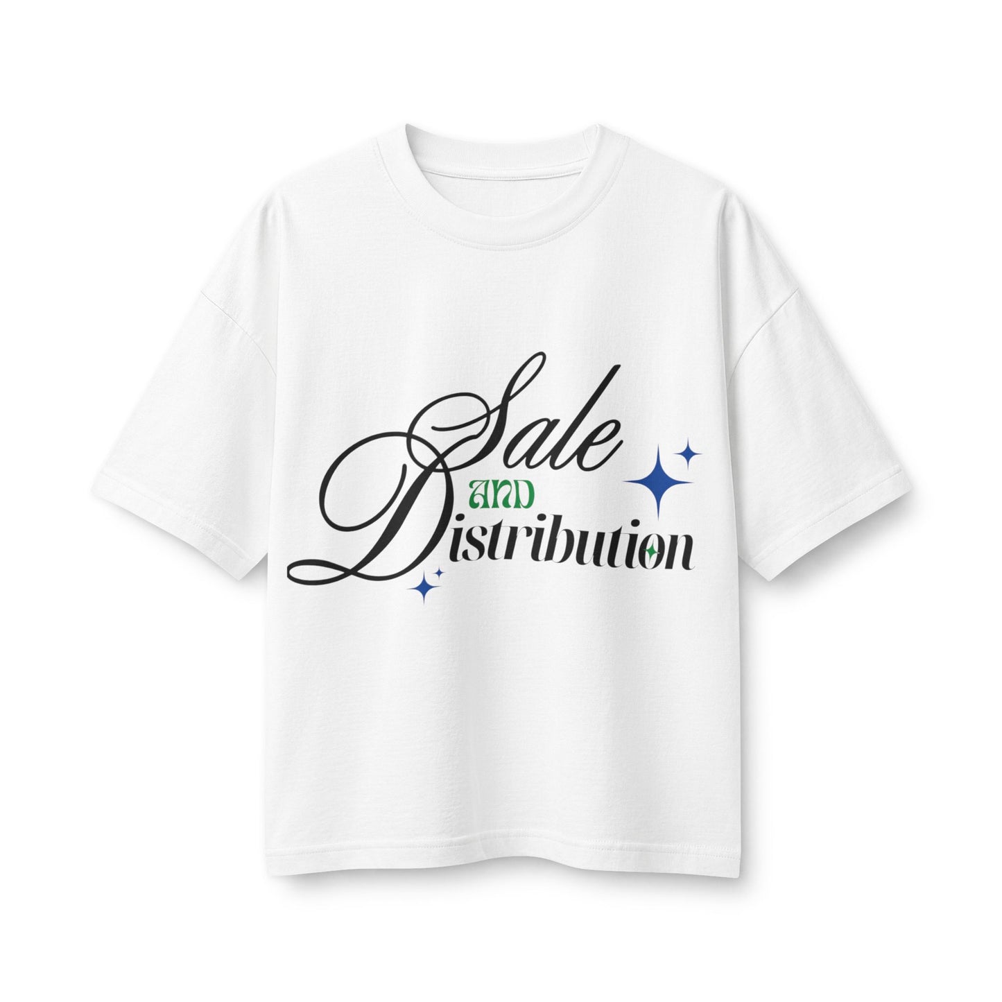 Graphic Tee — “Sale and Distribution” Script Logo Women’s T-Shirt