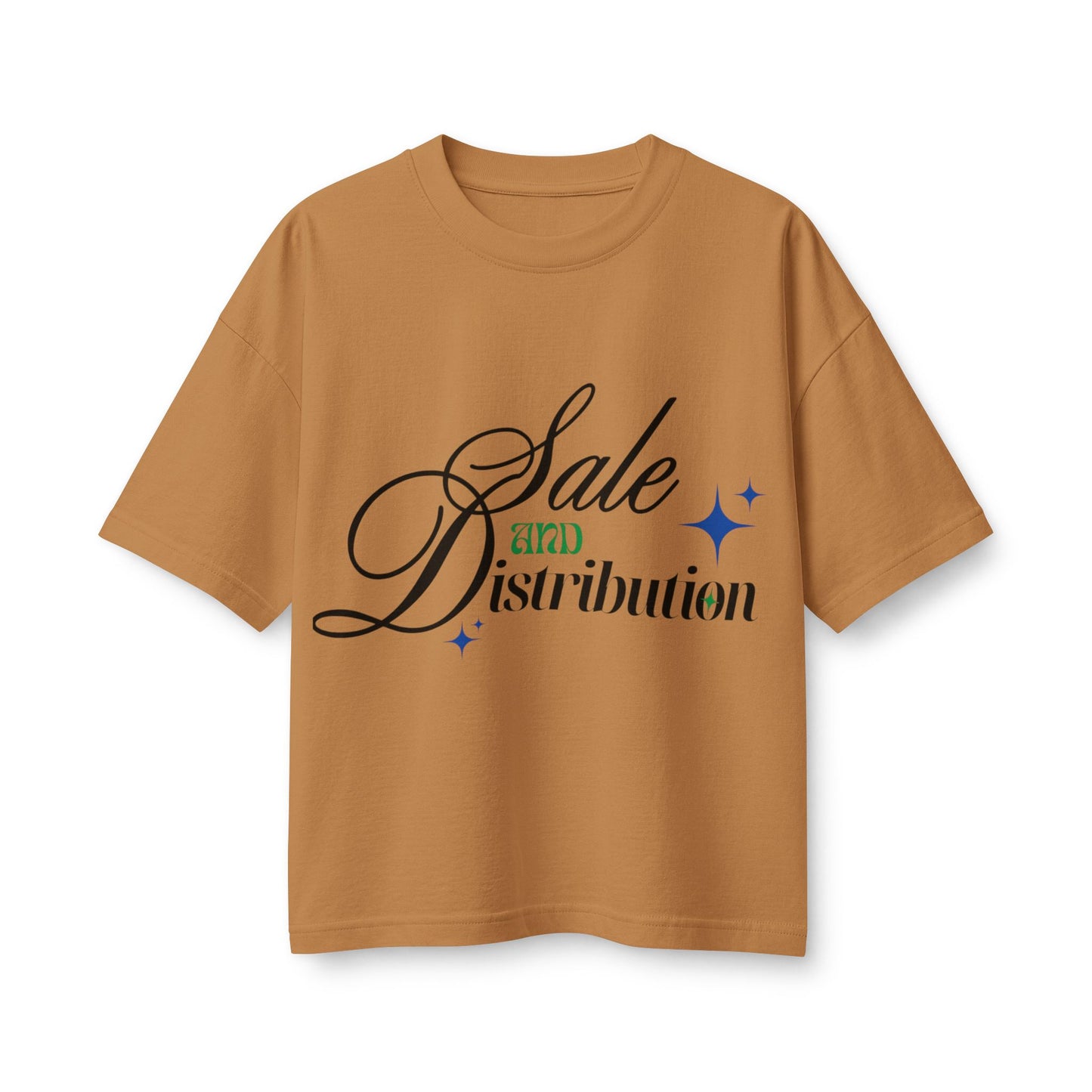 Graphic Tee — “Sale and Distribution” Script Logo Women’s T-Shirt