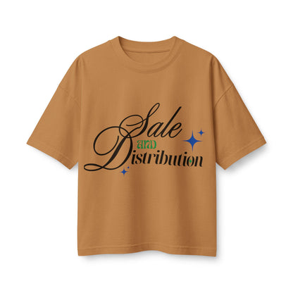 Graphic Tee — “Sale and Distribution” Script Logo Women’s T-Shirt