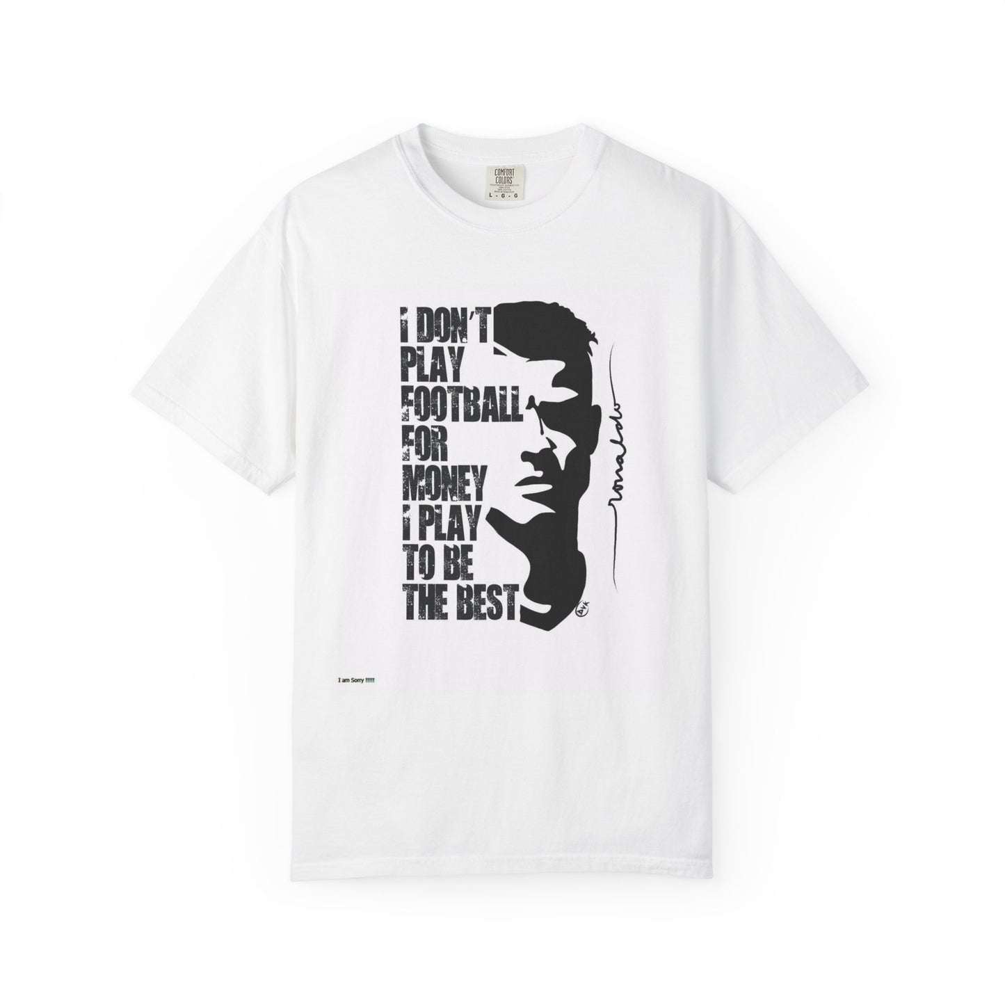 T-Shirt — "I Don't Play Football for Money, I Play to Be the Best" Inspirational Football Graphic Tee