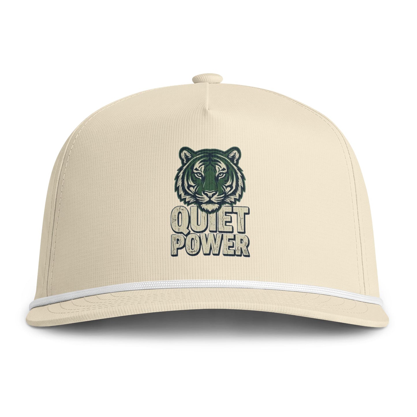 Quiet Power Tiger Cap — Sunwashed Rope Baseball Hat