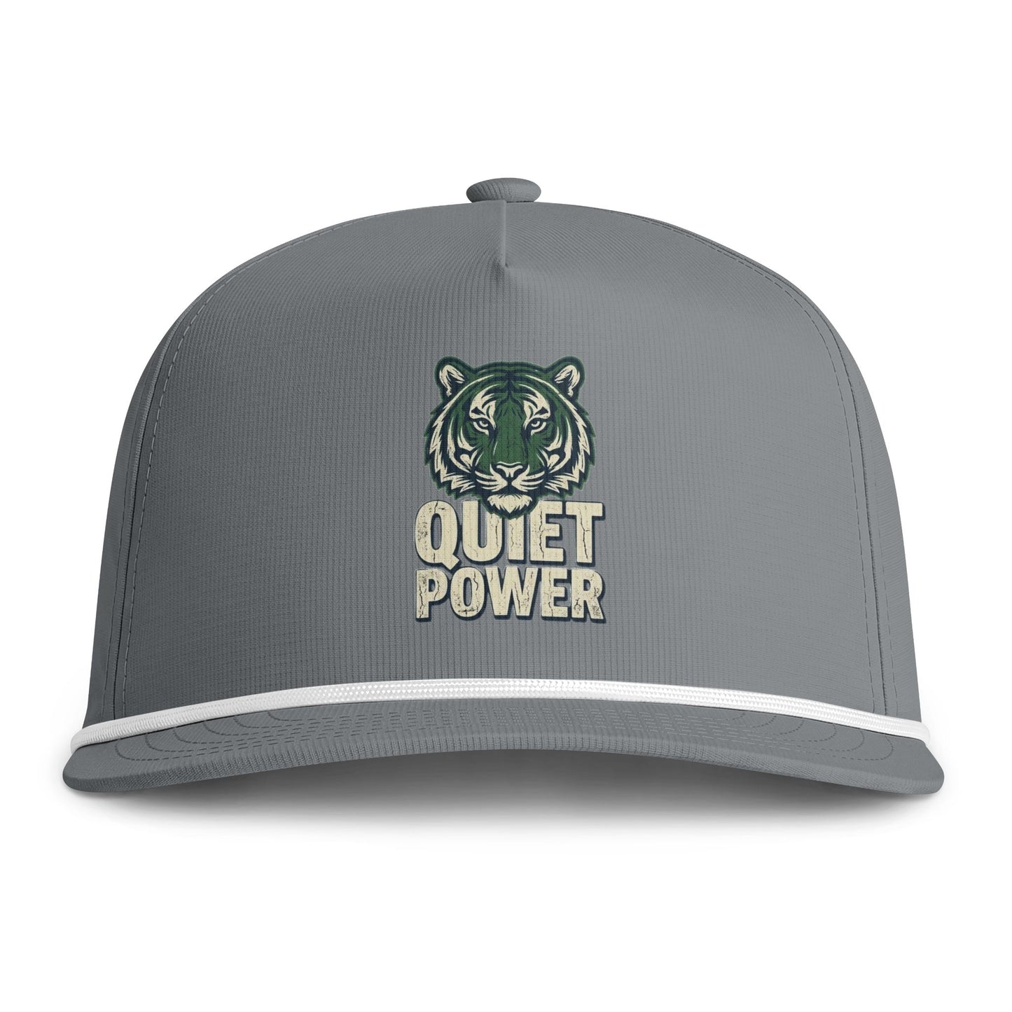 Quiet Power Tiger Cap — Sunwashed Rope Baseball Hat