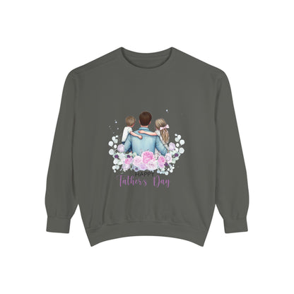 Father and Kids Floral Crewneck Sweatshirt — "Happy Father’s Day" Gift