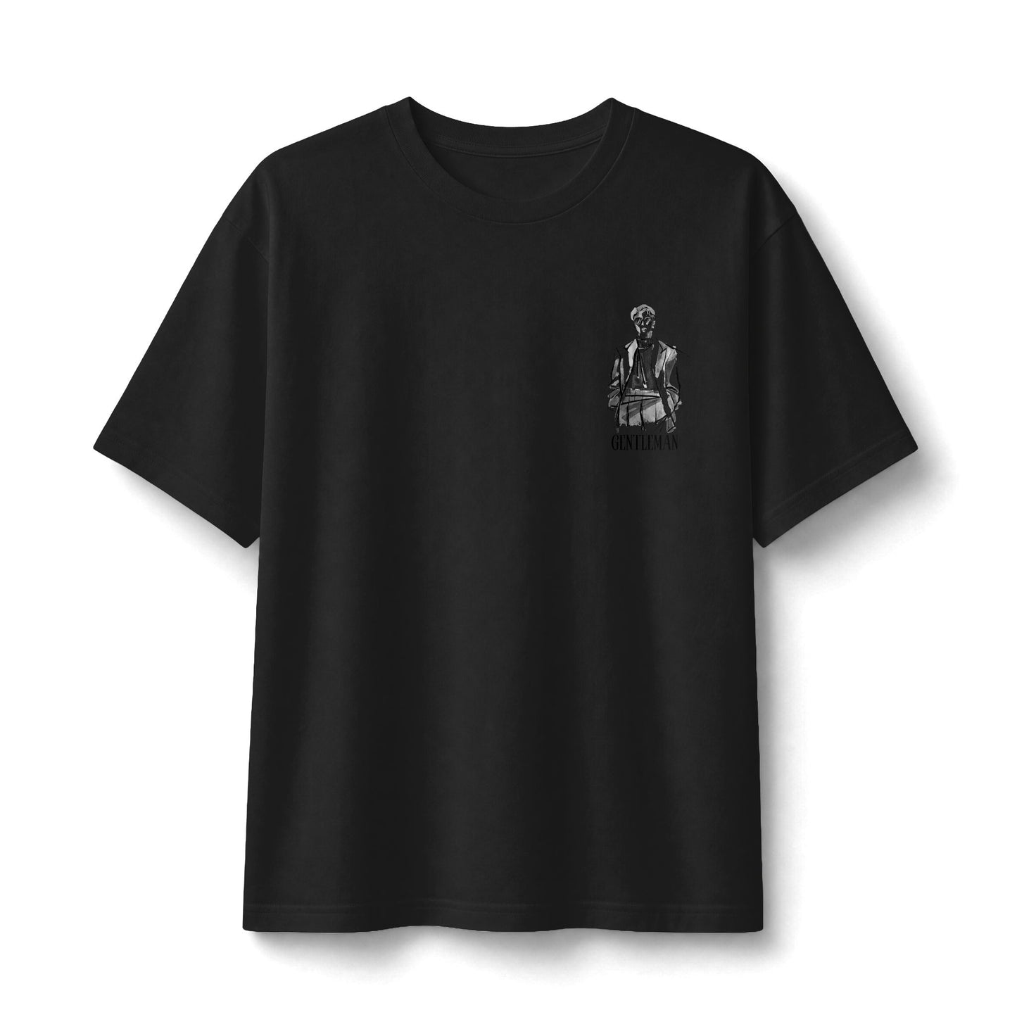 Graphic Tee — Small Chest Illustration ‘Stay Funky’ Vintage Portrait