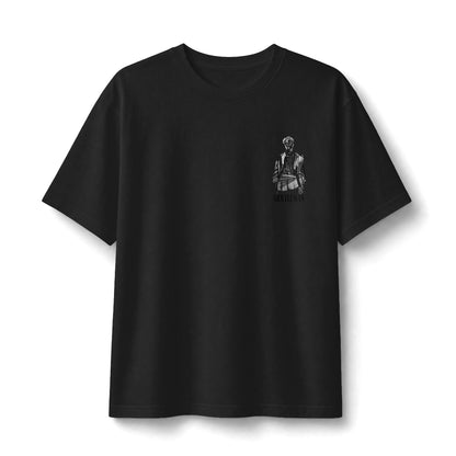 Graphic Tee — Small Chest Illustration ‘Stay Funky’ Vintage Portrait