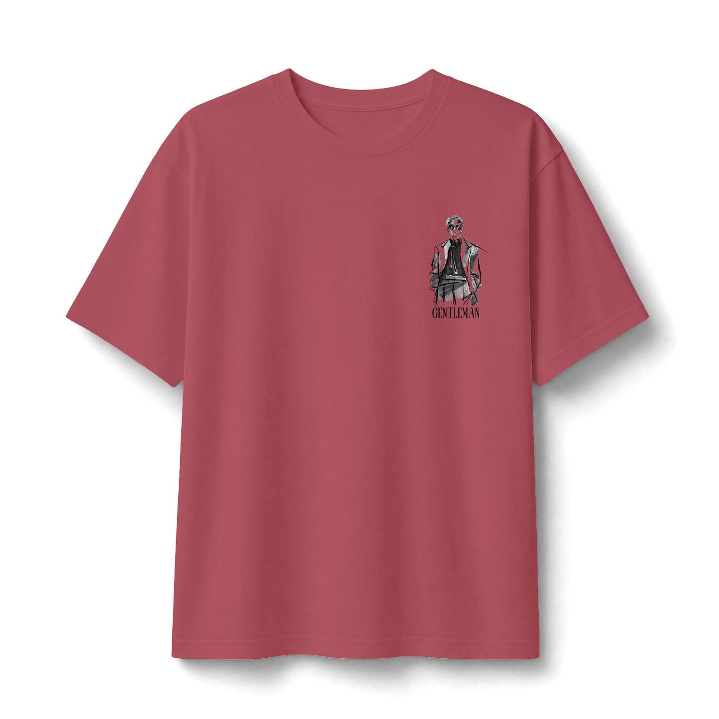 Graphic Tee — Small Chest Illustration ‘Stay Funky’ Vintage Portrait