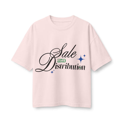 Graphic Tee — “Sale and Distribution” Script Logo Women’s T-Shirt