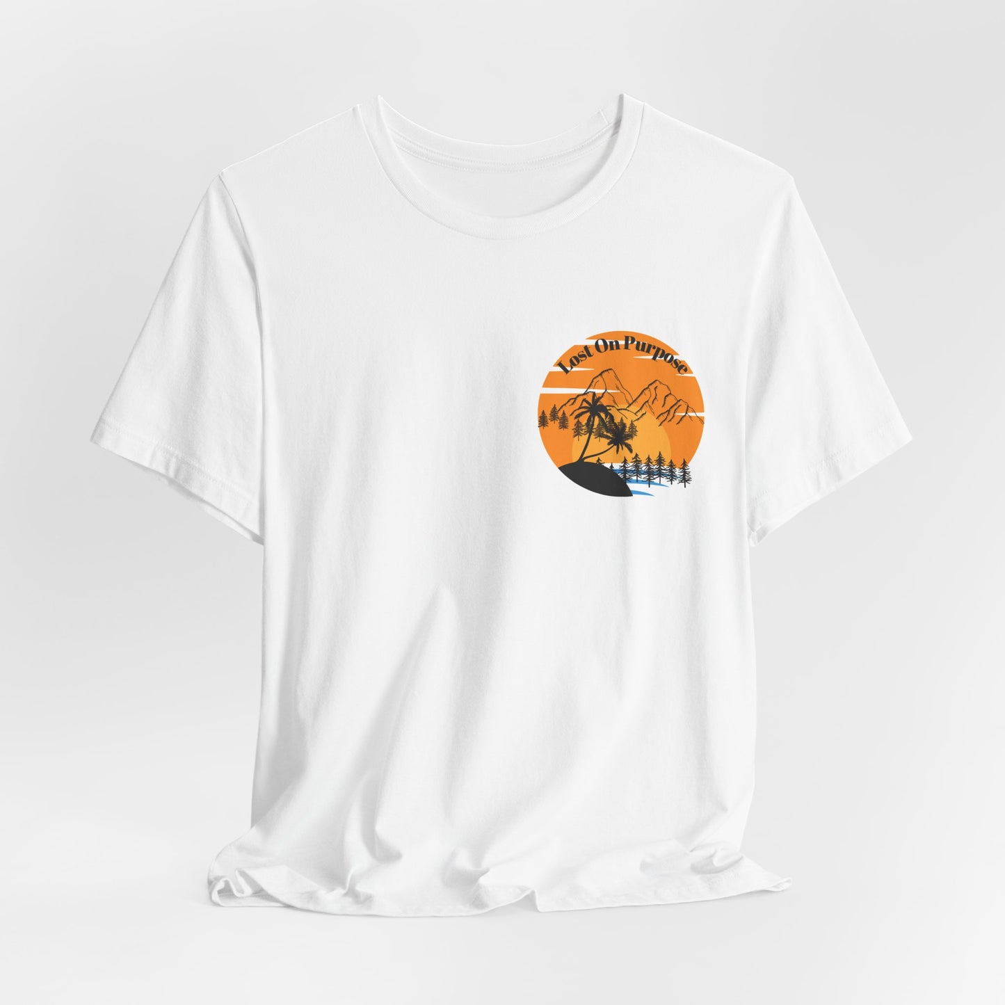 Surf Sunset Tee — Palm Trees & Waves Beach Graphic T-Shirt