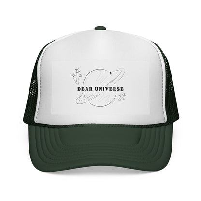 Dear Universe Trucker Hat — Cosmic Script Mesh Cap