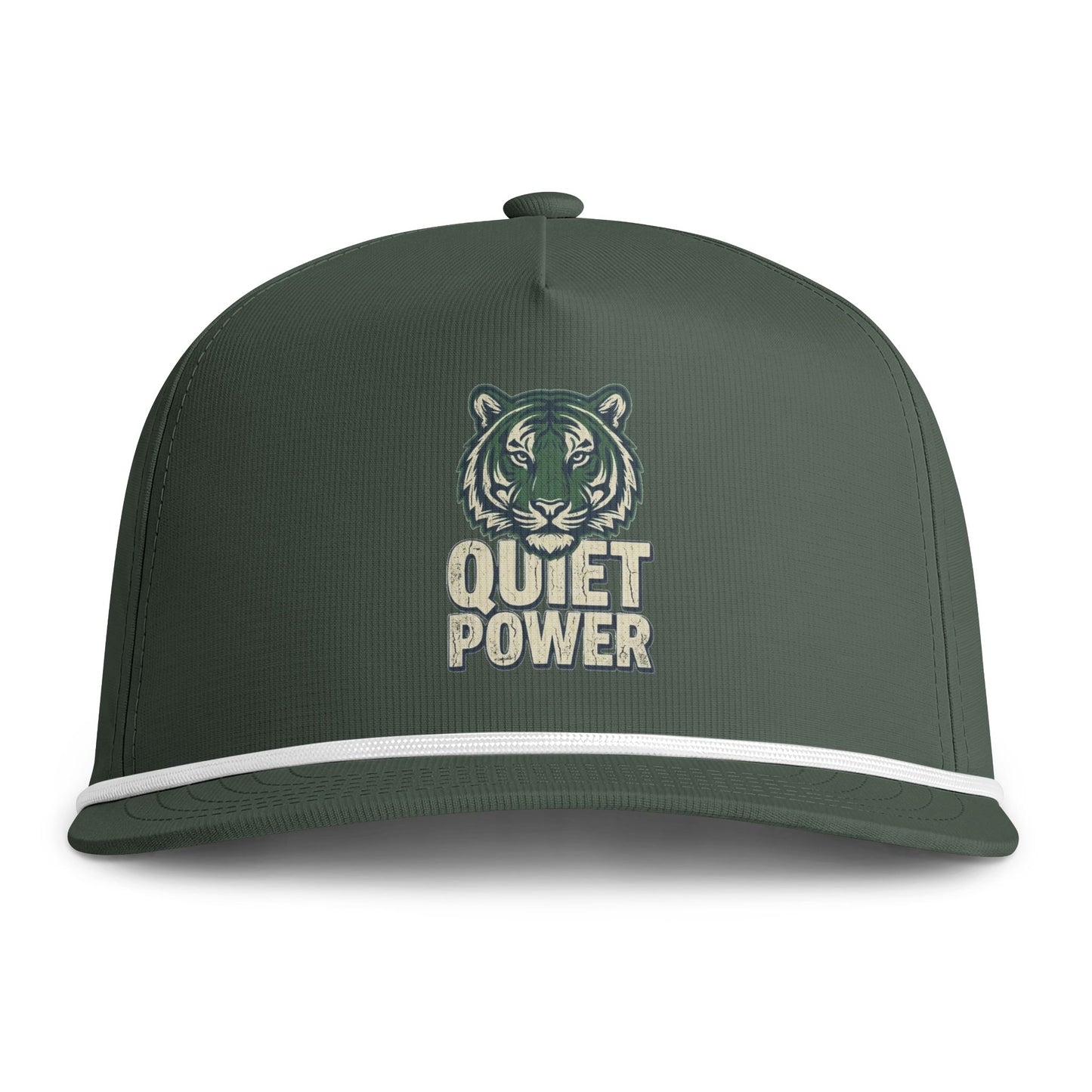 Quiet Power Tiger Cap — Sunwashed Rope Baseball Hat