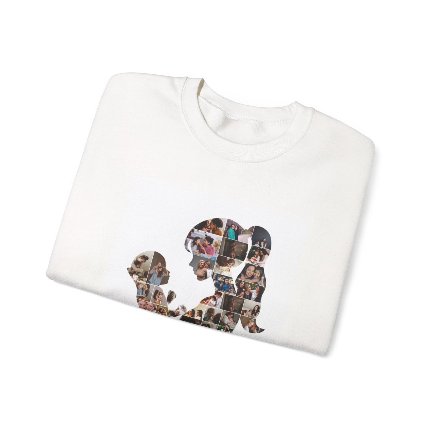 Mother’s Day Photo Collage Crewneck Sweatshirt — 'Happy Mother’s Day' Personalized Mom Gift