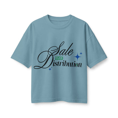 Graphic Tee — “Sale and Distribution” Script Logo Women’s T-Shirt