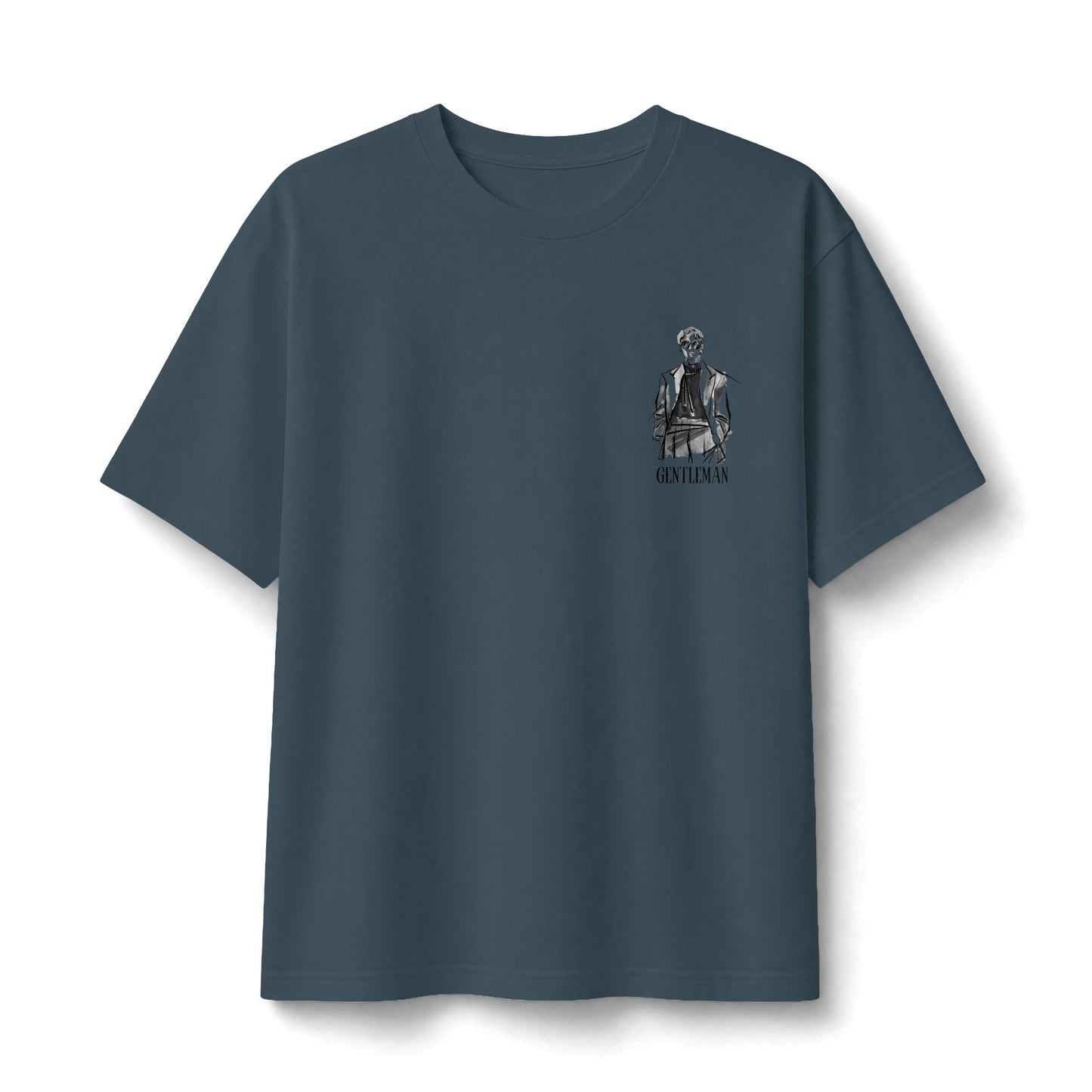 Graphic Tee — Small Chest Illustration ‘Stay Funky’ Vintage Portrait