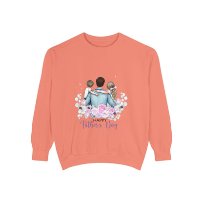 Father and Kids Floral Crewneck Sweatshirt — "Happy Father’s Day" Gift