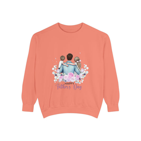 Father and Kids Floral Crewneck Sweatshirt — "Happy Father’s Day" Gift