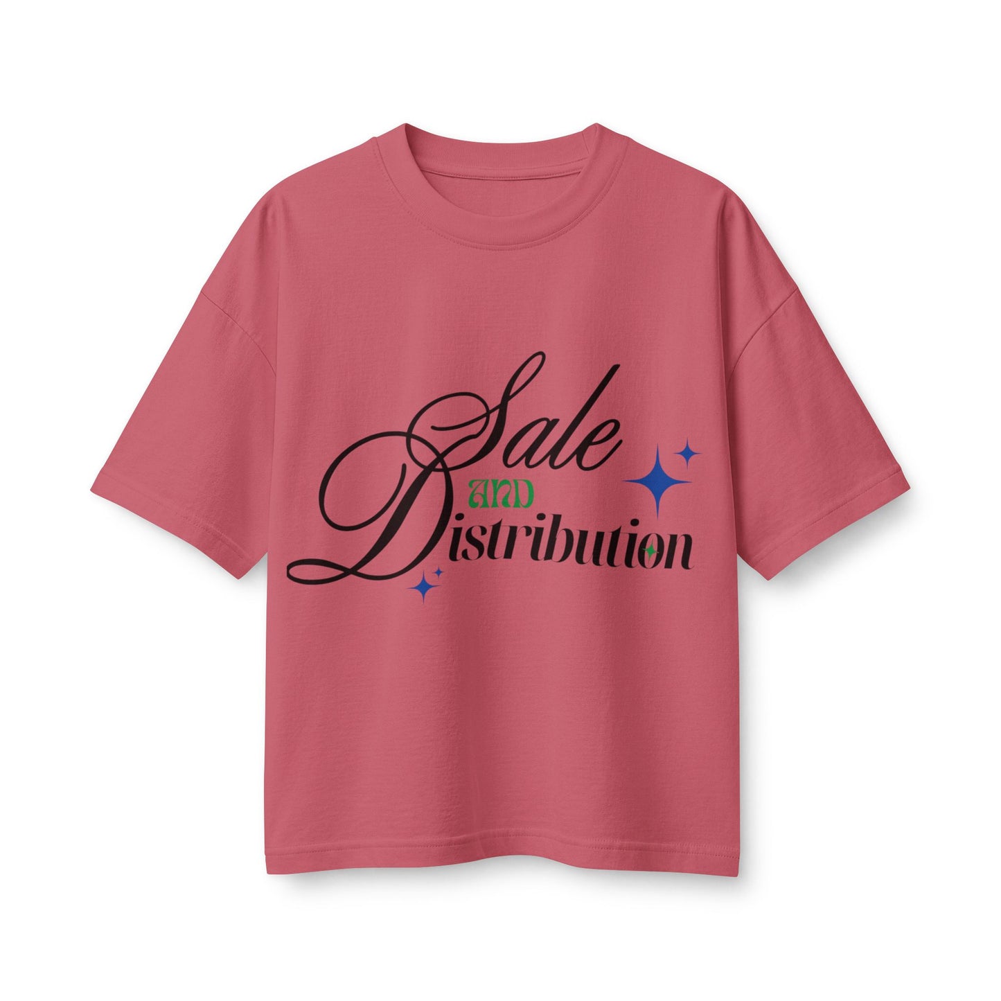 Graphic Tee — “Sale and Distribution” Script Logo Women’s T-Shirt