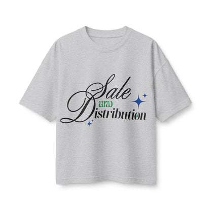 Graphic Tee — “Sale and Distribution” Script Logo Women’s T-Shirt