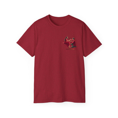 Wedding Couple Graphic Tee — Romantic Proposal & Bride-Groom Silhouette Shirt