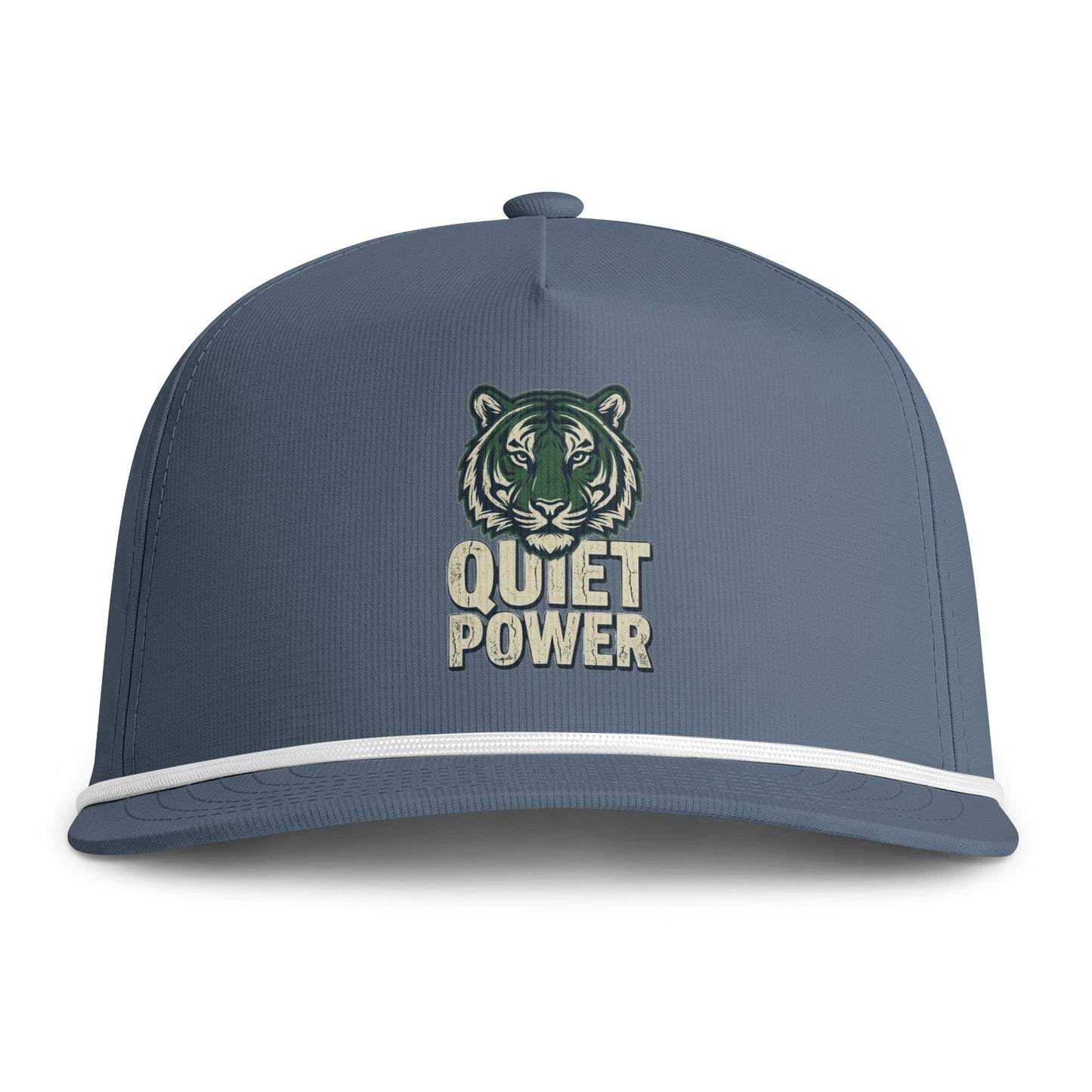 Quiet Power Tiger Cap — Sunwashed Rope Baseball Hat