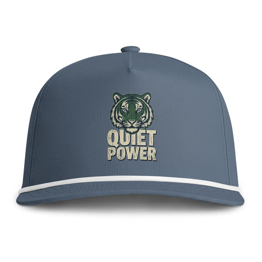 Quiet Power Tiger Cap — Sunwashed Rope Baseball Hat