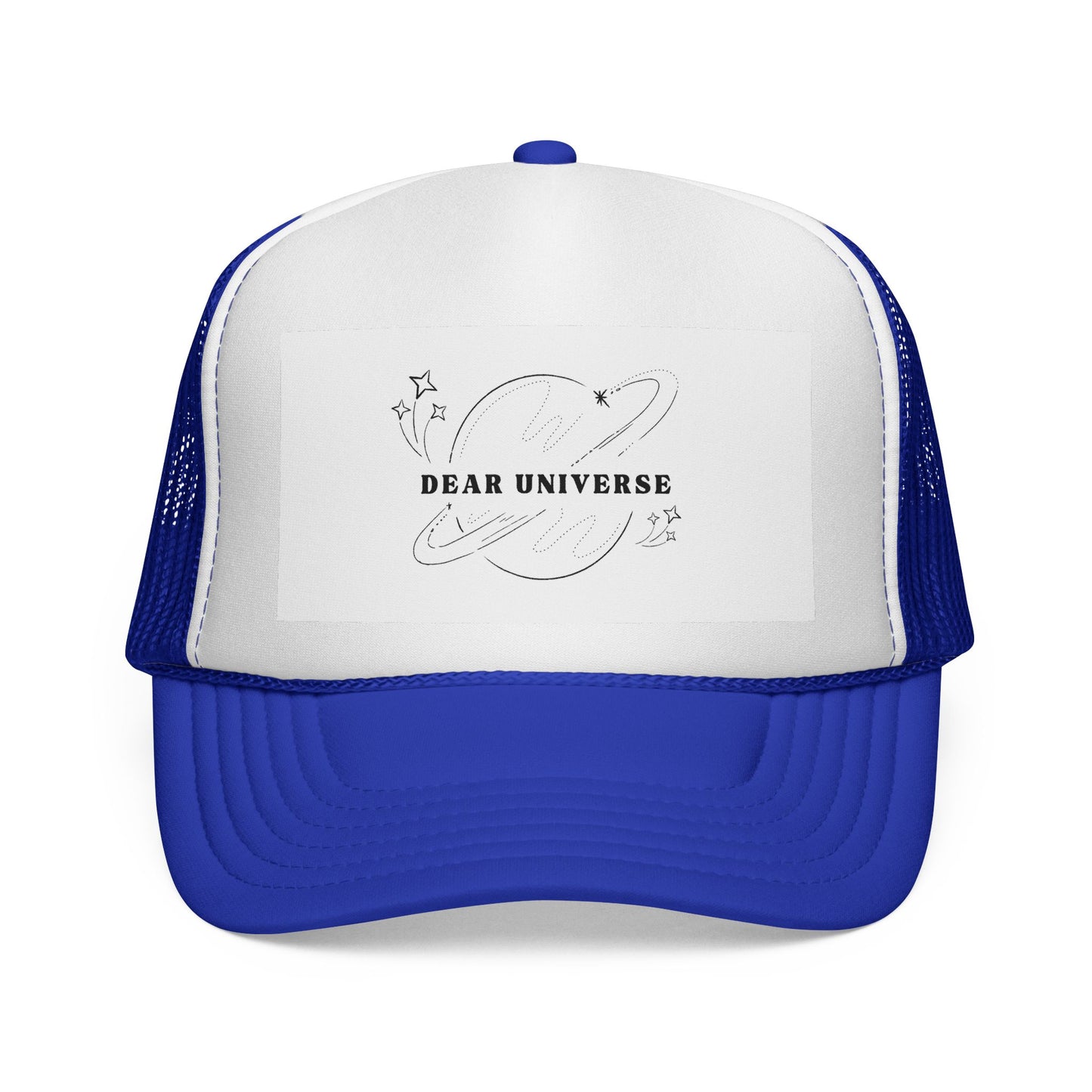 Dear Universe Trucker Hat — Cosmic Script Mesh Cap