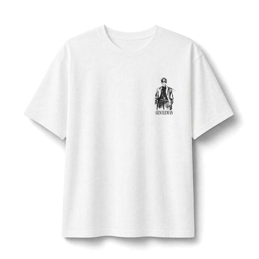 Graphic Tee — Small Chest Illustration ‘Stay Funky’ Vintage Portrait