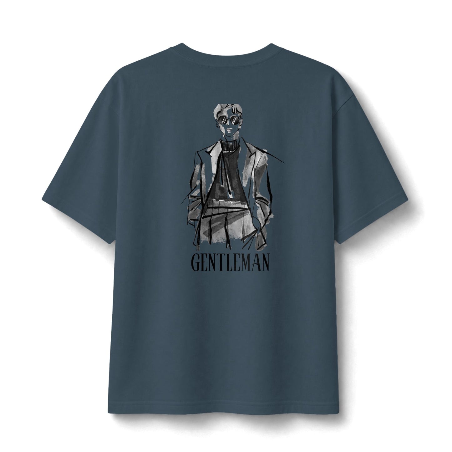 Graphic Tee — Small Chest Illustration ‘Stay Funky’ Vintage Portrait