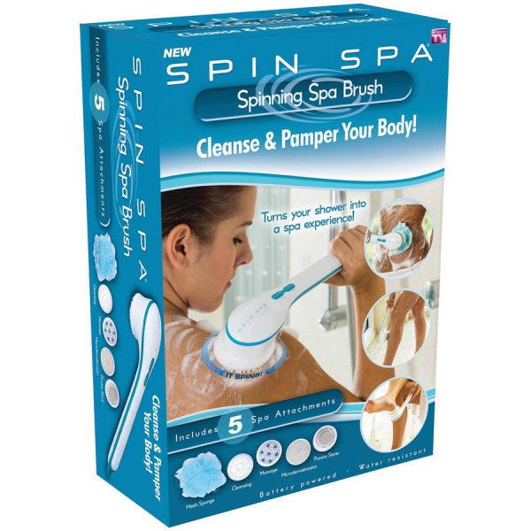 Bathing Spinning Brush With Mesh Sponge Stone 5 Spa Attachment