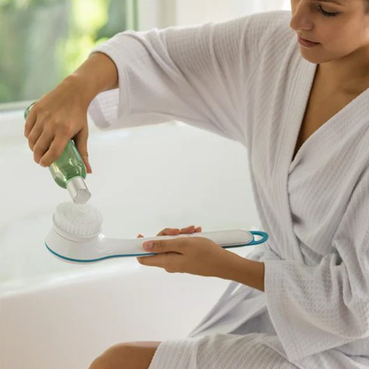 Bathing Spinning Brush With Mesh Sponge Stone 5 Spa Attachment